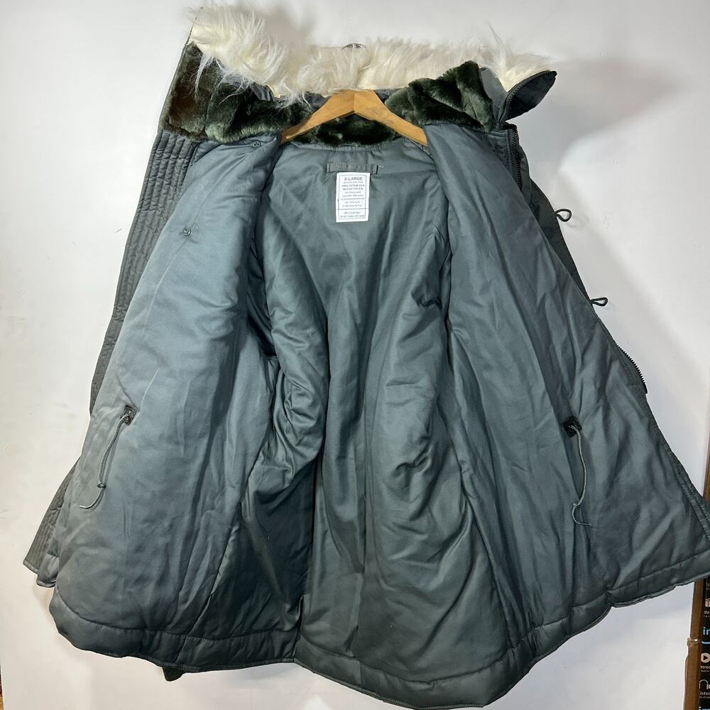 US Military N-3B Extreme Cold Weather Parka Jacket Snorkel Menโs Size X-Large - Picture 2 of 9